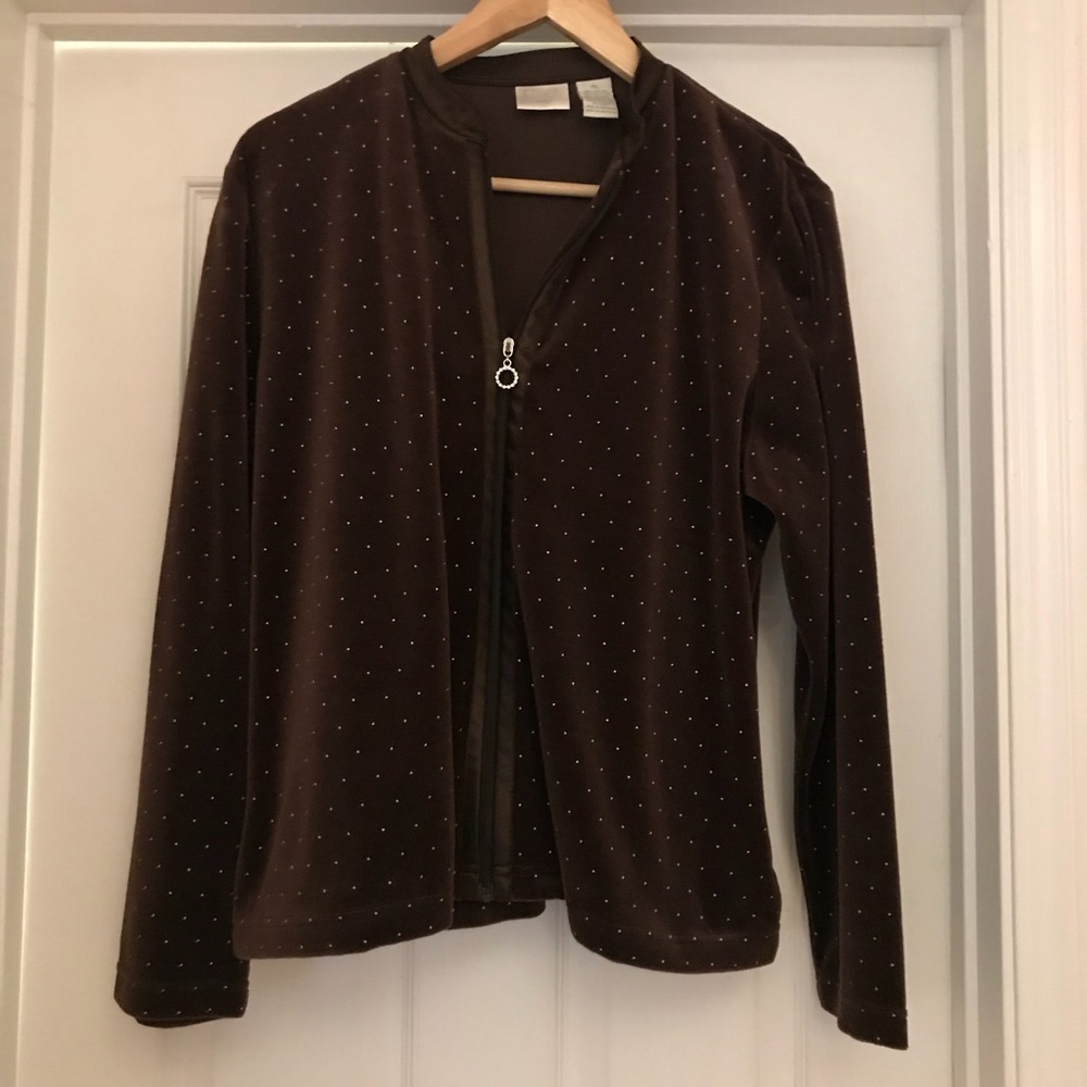 Erika Stylish Zip Front Light Weight Jacket SizePL